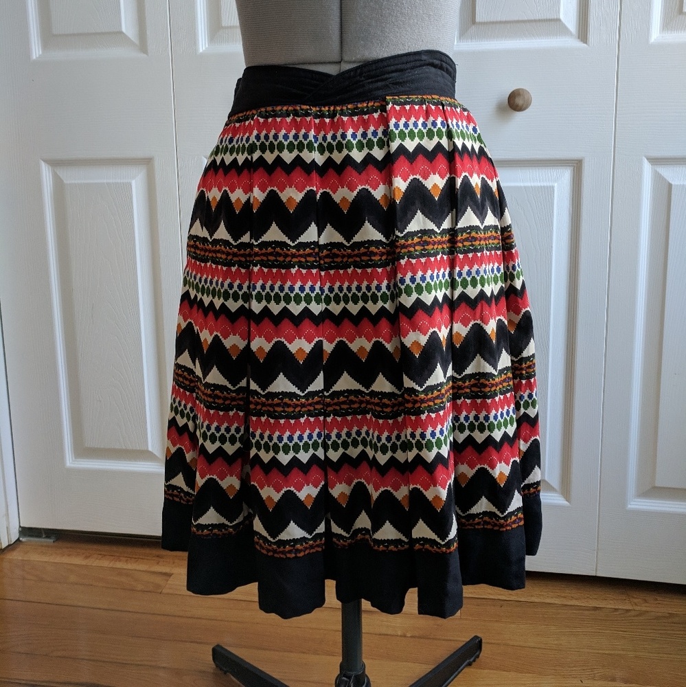 Anthropologie Fei multicolored skirt size 0
